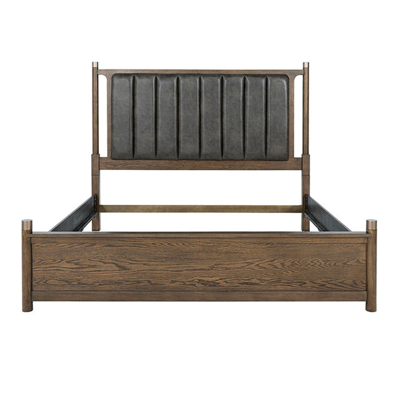 Newent Dark Walnut Queen Bed - Ornate Home