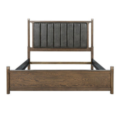 Newent Dark Walnut Queen Bed - Ornate Home