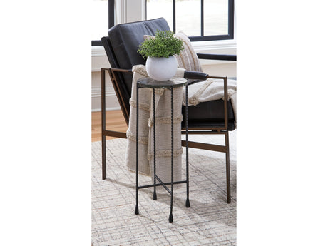 Newgoren Clear/Black Accent Table - Ornate Home
