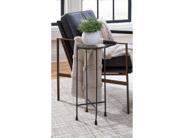 Newgoren Clear/Black Accent Table - Ornate Home