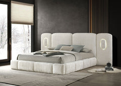 Newhaven Ivory White E.King Bed - Ornate Home
