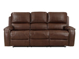 Newnan Brown Double Reclining Sofa - Ornate Home