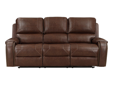 Newnan Brown Double Reclining Sofa - Ornate Home