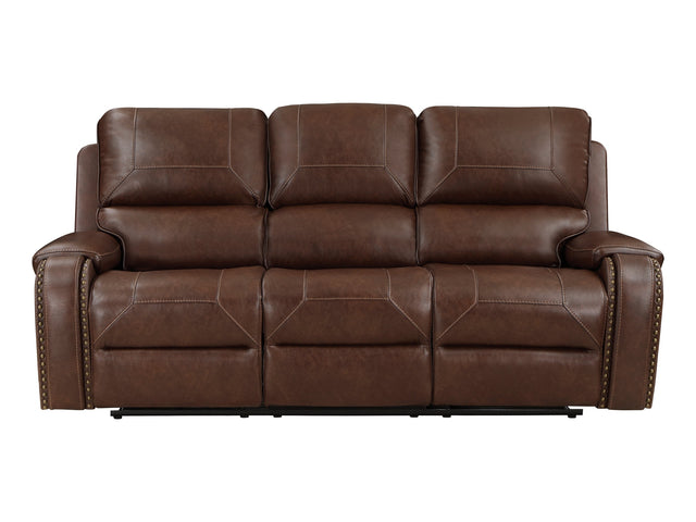 Newnan Brown Double Reclining Sofa - Ornate Home