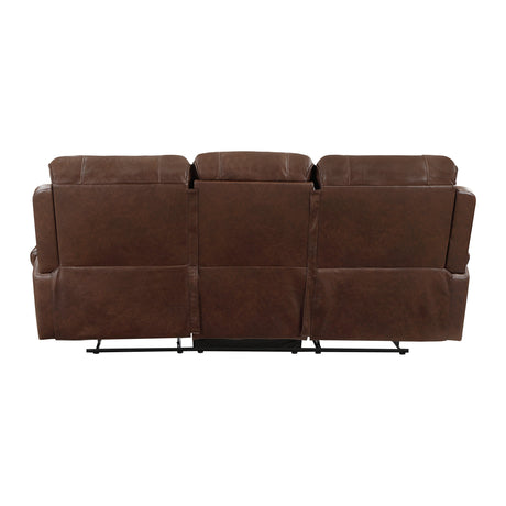Newnan Brown Double Reclining Sofa - Ornate Home