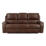 Newnan Brown Double Reclining Sofa - Ornate Home
