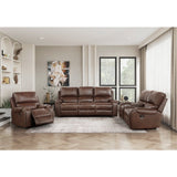 Newnan Brown Double Reclining Sofa - Ornate Home