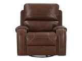 Newnan Brown  Swivel Glider Reclining Chair - Ornate Home