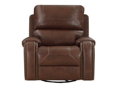 Newnan Brown  Swivel Glider Reclining Chair - Ornate Home