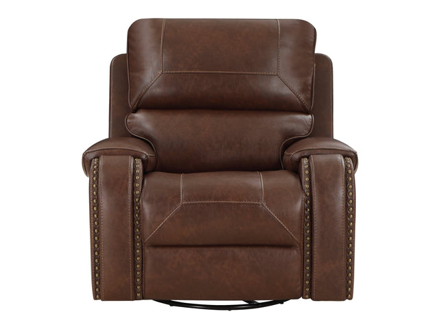 Newnan Brown  Swivel Glider Reclining Chair - Ornate Home