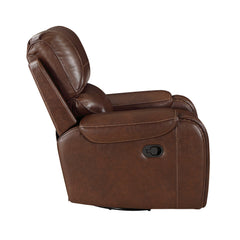 Newnan Brown  Swivel Glider Reclining Chair - Ornate Home