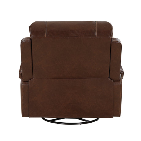 Newnan Brown  Swivel Glider Reclining Chair - Ornate Home