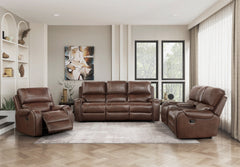 Newnan Brown  Swivel Glider Reclining Chair - Ornate Home