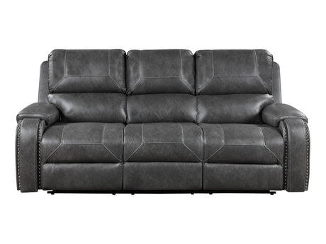Newnan Gray Double Reclining Sofa - Ornate Home