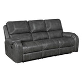 Newnan Gray Double Reclining Sofa - Ornate Home