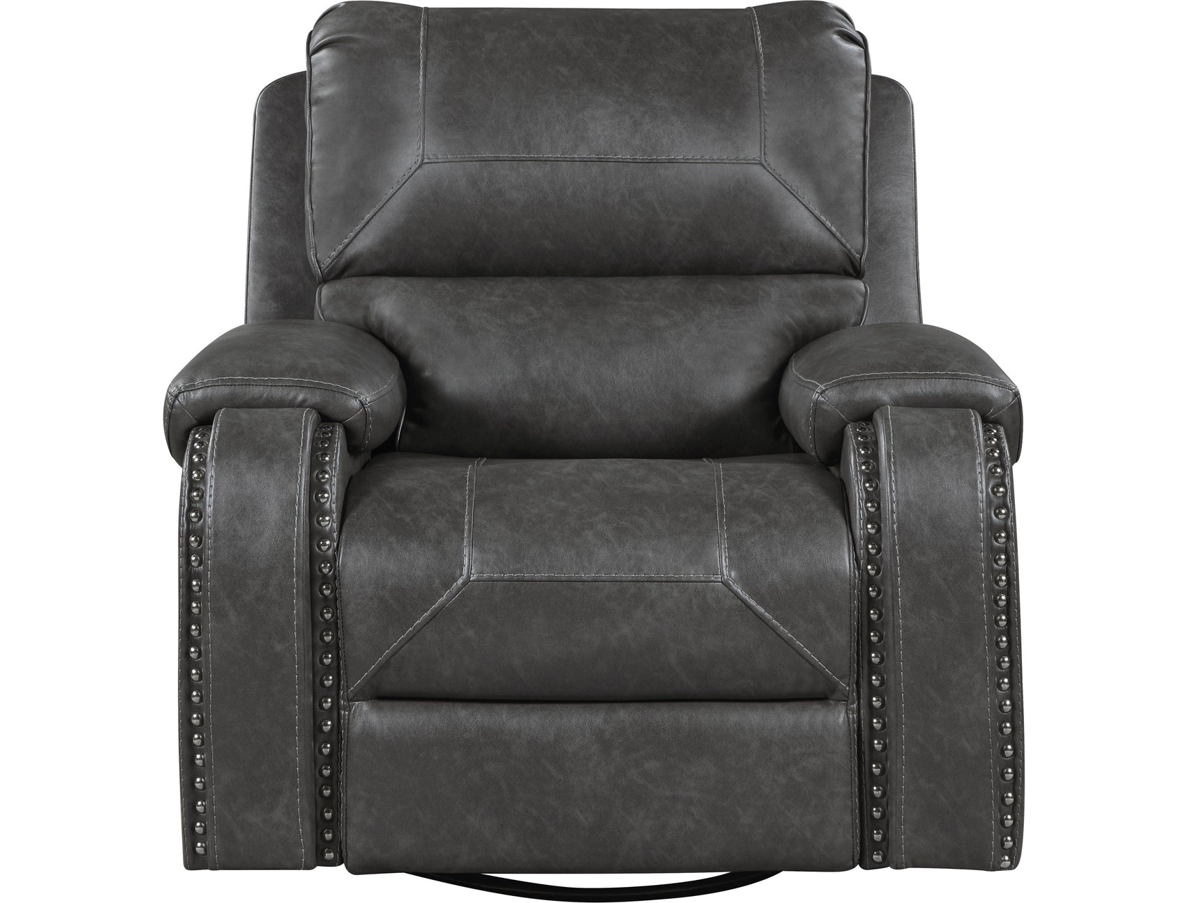 Newnan Gray Swivel Glider Reclining Chair - Ornate Home
