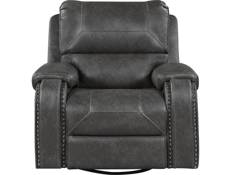 Newnan Gray Swivel Glider Reclining Chair - Ornate Home