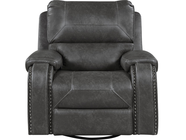 Newnan Gray Swivel Glider Reclining Chair - Ornate Home