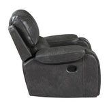 Newnan Gray Swivel Glider Reclining Chair - Ornate Home