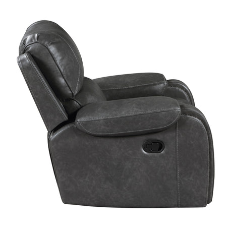 Newnan Gray Swivel Glider Reclining Chair - Ornate Home