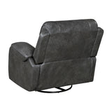 Newnan Gray Swivel Glider Reclining Chair - Ornate Home