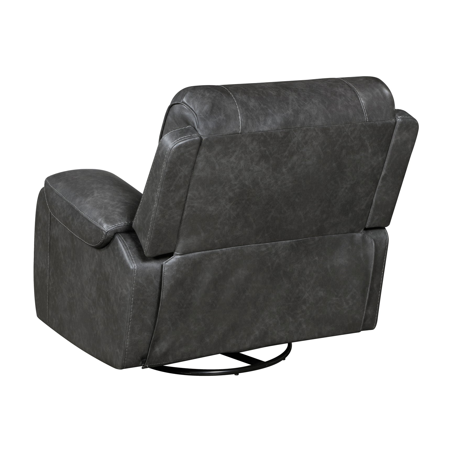 Newnan Gray Swivel Glider Reclining Chair - Ornate Home