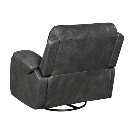 Newnan Gray Swivel Glider Reclining Chair - Ornate Home