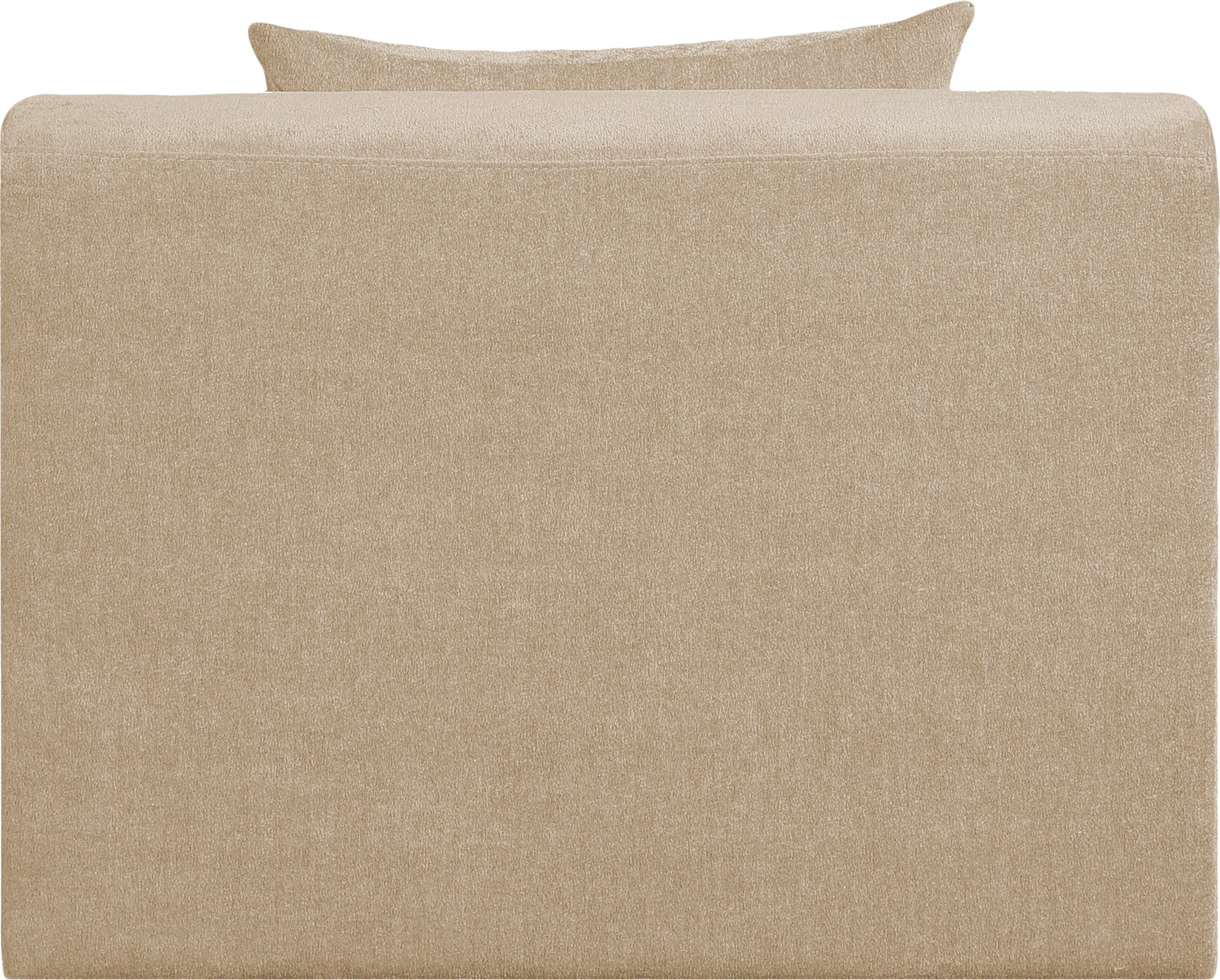 Newport Beige Fabric Upholstered Modular Armless Chair - Ornate Home