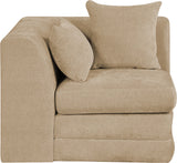 Newport Beige Fabric Upholstered Modular Corner Chair - Ornate Home