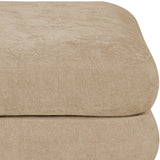 Newport Beige Fabric Upholstered Modular Ottoman - Ornate Home