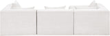 Newport Cream 114" Chenille Fabric Upholstered 4-Piece Modular Sectional - Ornate Home