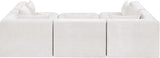 Newport Cream 114" Chenille Fabric Upholstered 6-Piece Modular Sectional - Ornate Home