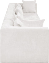 Newport Cream 152" Chenille Fabric Upholstered 4-Piece Modular Sofa - Ornate Home