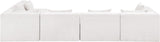 Newport Cream 152" Chenille Fabric Upholstered 5-Piece L Shaped Modular Sectional - Ornate Home
