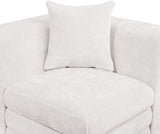 Newport Cream 152" Chenille Fabric Upholstered 8-Piece Modular Sectional - Ornate Home