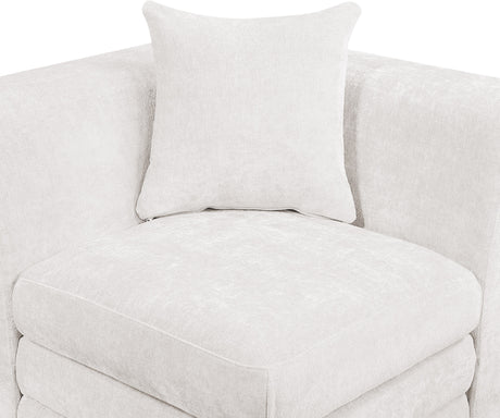 Newport Cream 152" Chenille Fabric Upholstered 8-Piece Modular Sectional - Ornate Home