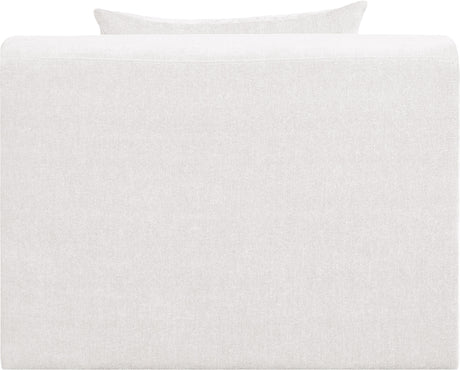 Newport Cream Fabric Upholstered Modular Armless Chair - Ornate Home