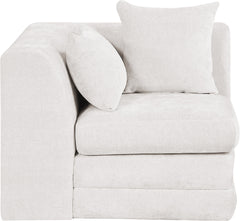 Newport Cream Fabric Upholstered Modular Corner Chair - Ornate Home