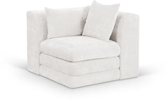 Newport Cream Fabric Upholstered Modular Corner Chair - Ornate Home