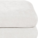 Newport Cream Fabric Upholstered Modular Ottoman - Ornate Home