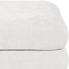 Newport Cream Fabric Upholstered Modular Ottoman - Ornate Home