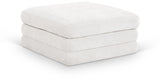Newport Cream Fabric Upholstered Modular Ottoman - Ornate Home