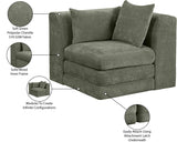 Newport Green Fabric Upholstered Modular Corner Chair - Ornate Home