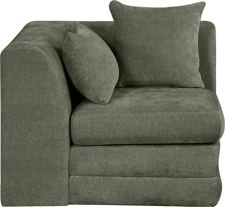 Newport Green Fabric Upholstered Modular Corner Chair - Ornate Home