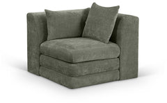 Newport Green Fabric Upholstered Modular Corner Chair - Ornate Home