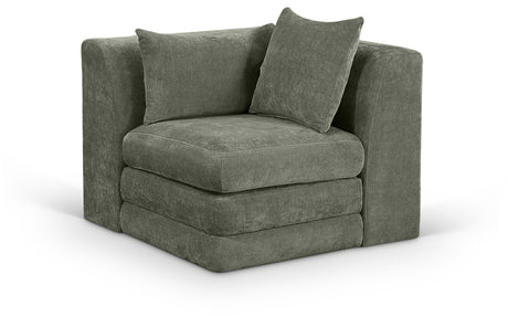 Newport Green Fabric Upholstered Modular Corner Chair - Ornate Home