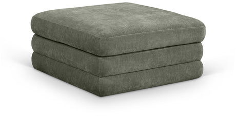 Newport Green Fabric Upholstered Modular Ottoman - Ornate Home