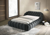 Newquay Charcoal Queen Bed - Ornate Home