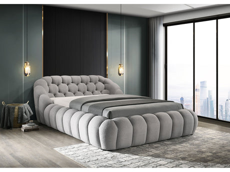 Newquay Gray Queen Bed - Ornate Home