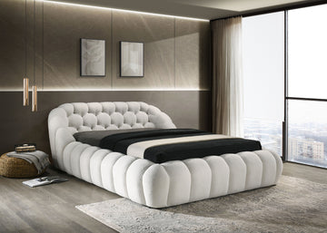 Newquay White Queen Bed - Ornate Home